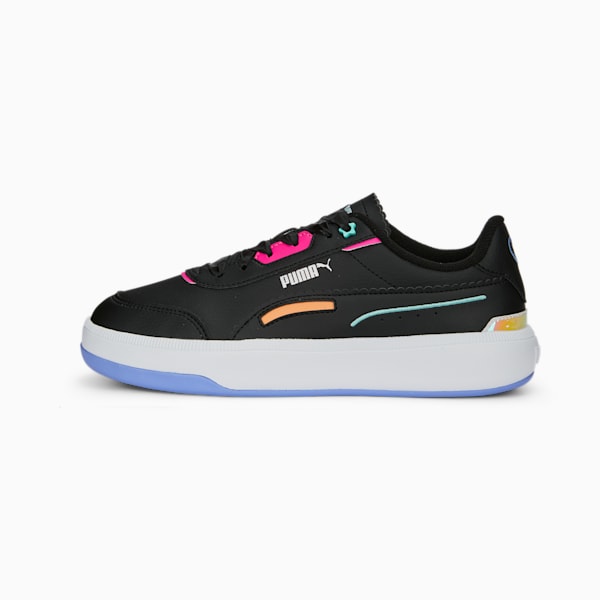 Tori Pixie Women's Sneakers, PUMA Black-Orange Peach-Ravish-Elektro Purple, extralarge-IND