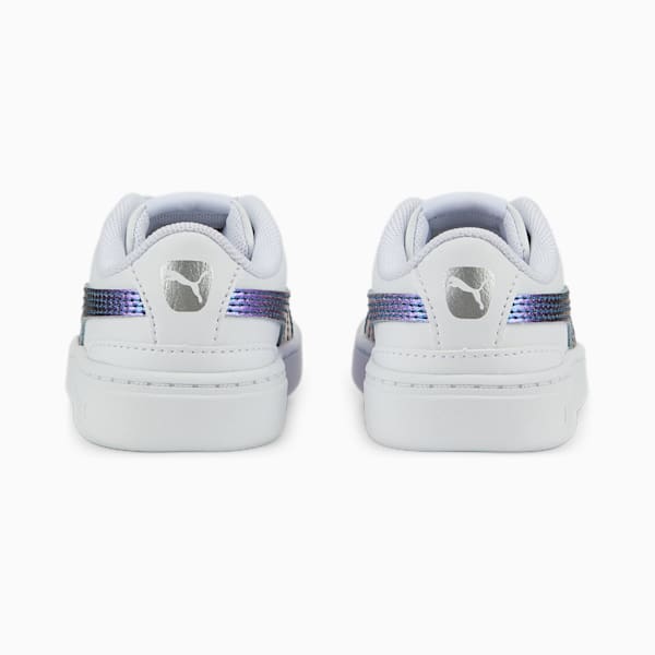 Zapatos deportivos para bebé con cierre alternativo Vikky v3 Bioluminescence, Puma White-Puma Silver, extralarge