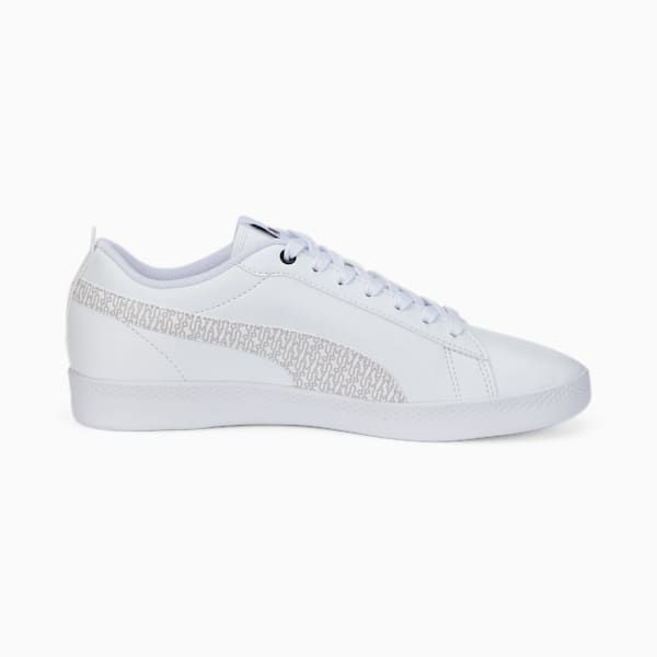 Smash v2 Mono Women's Sneakers, Puma White-Gray Violet-Puma Black, extralarge-IND