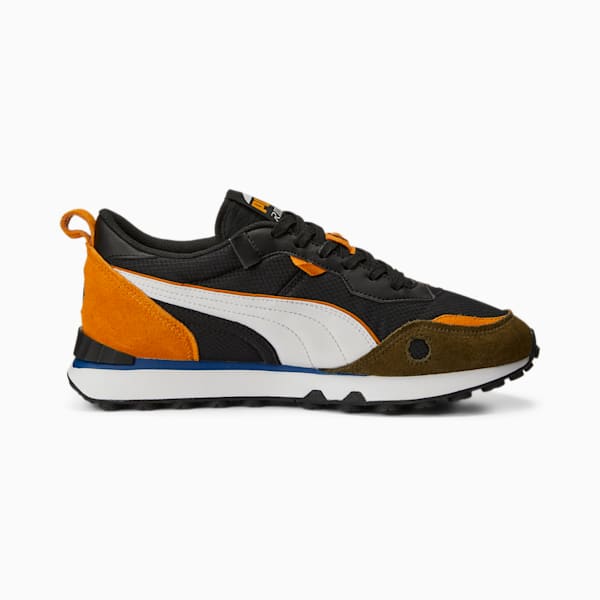 Rider Future Vintage Men's Sneakers, Puma Black-Orange Brick, extralarge