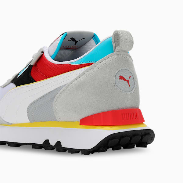 Rider Future Vintage Sneakers, Ash Gray-For All Time Red, extralarge-IND