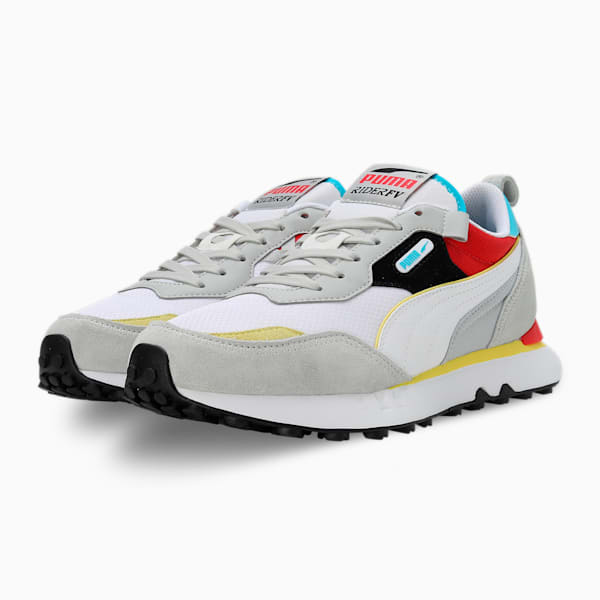 Rider Future Vintage Sneakers, Ash Gray-For All Time Red, extralarge-IND