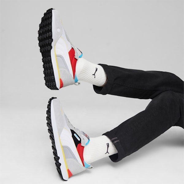 Rider Future Vintage Sneakers, Ash Gray-For All Time Red, extralarge-IND