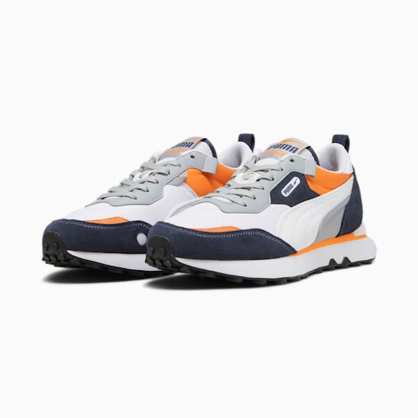Rider Future Vintage Sneakers, PUMA White-Rickie Orange, extralarge-IND
