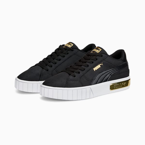 Cali Star Glam Women's Sneakers, Puma Black-Puma White-Puma Team Gold, extralarge-IND