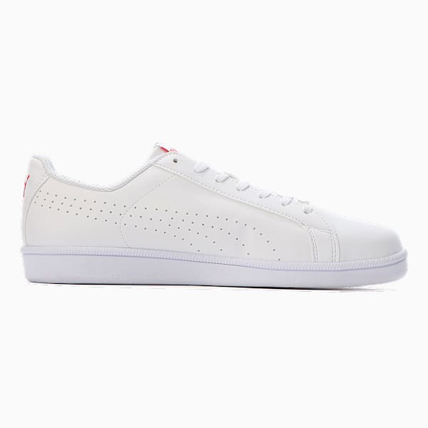 ユニセックス プーマ スマッシュキャット パーフ FS SL スニーカー, Puma White-High Risk Red, extralarge-JPN