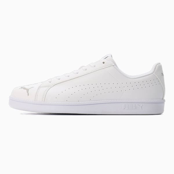 ユニセックス プーマ スマッシュキャット パーフ FS SL スニーカー, Puma White-Puma Silver, extralarge-JPN