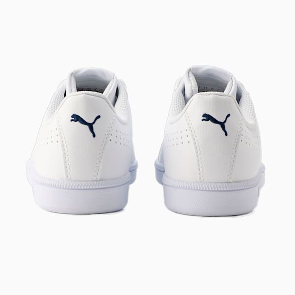 ユニセックス プーマ スマッシュキャット パーフ FS SL スニーカー, Puma White-Puma White-Blue Depths, extralarge-JPN