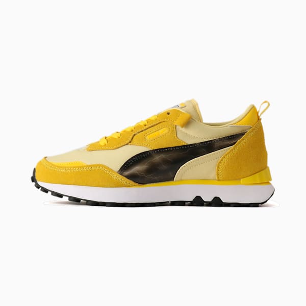 キッズ PUMA x POKEMON ピカチュウ ライダー FV JR スニーカー 22-25cm, Puma White-Empire Yellow