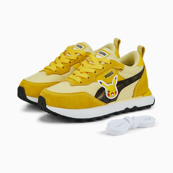 PUMA x POKÉMON Rider FV Pikachu Sneakers Kids, Puma White-Empire Yellow