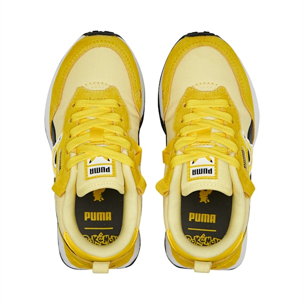 PUMA x POKÉMON Rider FV Pikachu Kid's Sneakers, Puma White-Empire Yellow, extralarge-IND