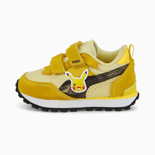 PUMA x POKÉMON Rider FV Pikachu Toddlers' Shoes, Puma White-Empire Yellow, extralarge