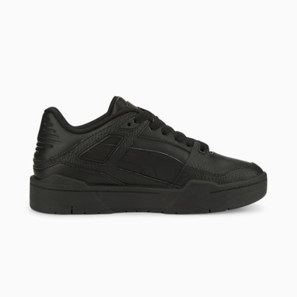 Slipstream Leather Sneakers Big Kids, Puma Black-Puma Black, extralarge