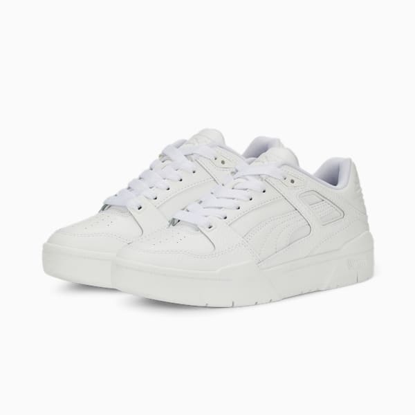 Baskets Slipstream en cuir Jeune, Puma White-Puma White, extralarge