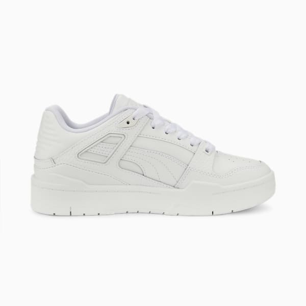 Slipstream Leather Sneakers Big Kids, Puma White-Puma White, extralarge