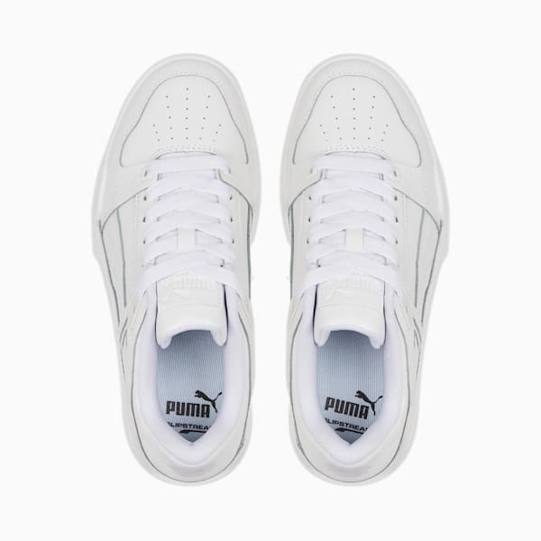 Zapatos deportivos de cuero Slipstream para jóvenes, Puma White-Puma White, extralarge