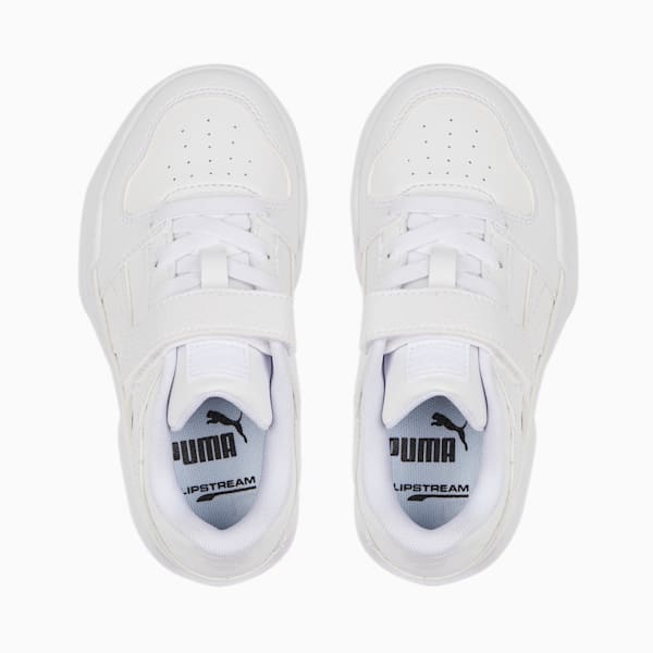Slipstream Leather Alternative Closure Kids' Sneakers, Puma White-Puma White, extralarge-IND