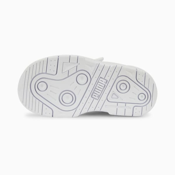 Tenis deportivos de cuero con cierre alternativo Slipstream para bebés, Puma White-Puma White, extralarge