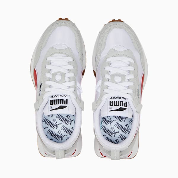 puma essentials rider fv sneakers white