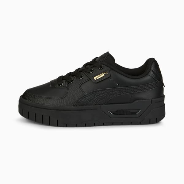 Zapatos deportivos de cuero Cali Dream para jóvenes, Puma Black, extralarge