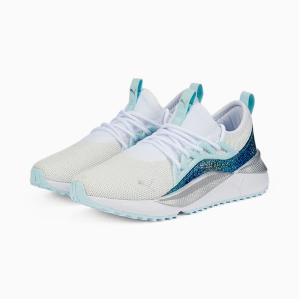 Baskets Pacer Future Allure Night Out Jeune, Puma White-Light Aqua, extralarge