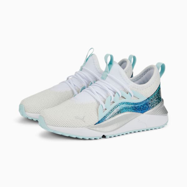 Baskets Pacer Future Allure Night Out Alternative Closure Enfant, Puma White-Light Aqua, extralarge