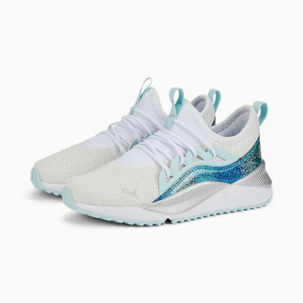 Pacer Future Allure Night Out Little Kids' Shoes, Puma White-Light Aqua, extralarge