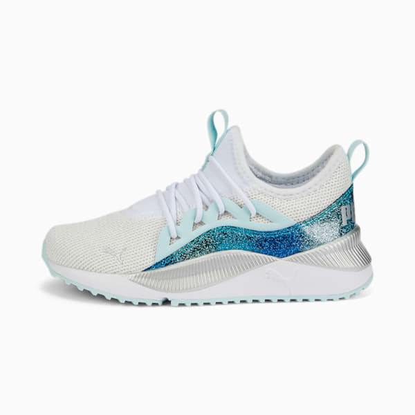 Pacer Future Allure Night Out Little Kids' Shoes, Puma White-Light Aqua, extralarge