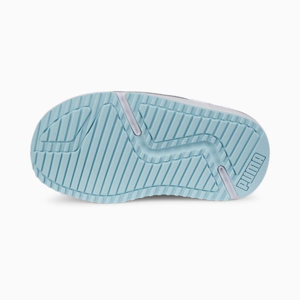 Zapatos deportivos con cierre alternativo Pacer Future Allure Night Out para bebés, Puma White-Light Aqua, extralarge