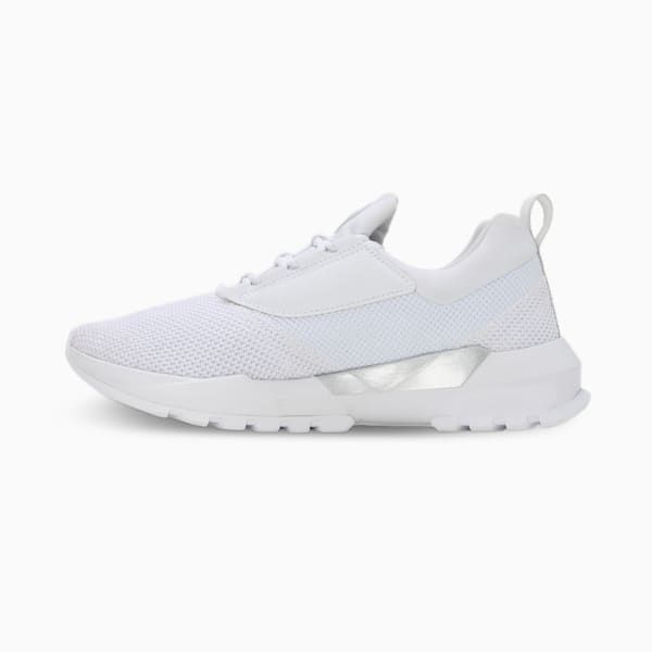 Venus Women's Sneakers, Puma White-Puma Silver, extralarge-IND