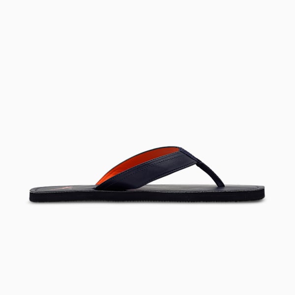 PUMA Wick Men's Open-Toe Flip-Flops, Peacoat-Vibrant Orange-Parisian Night, extralarge-IND