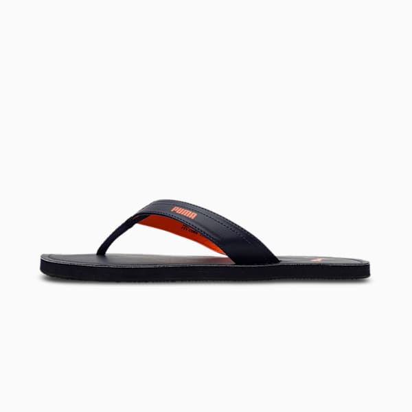 PUMA Wick Men's Open-Toe Flip-Flops, Peacoat-Vibrant Orange-Parisian Night, extralarge-IND