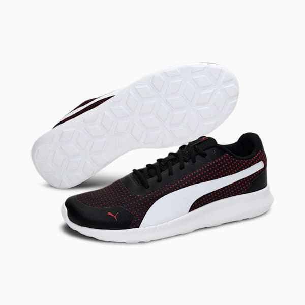 Cave V2 Men's Sneakers, PUMA Black-High Risk Red-PUMA White, extralarge-IND