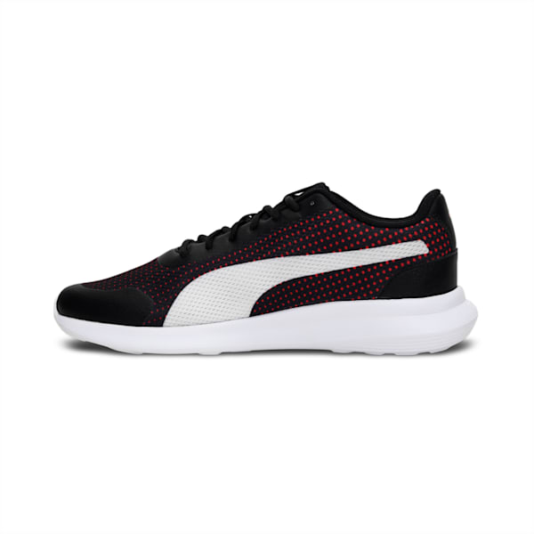 Cave V2 Men's Sneakers, PUMA Black-High Risk Red-PUMA White, extralarge-IND