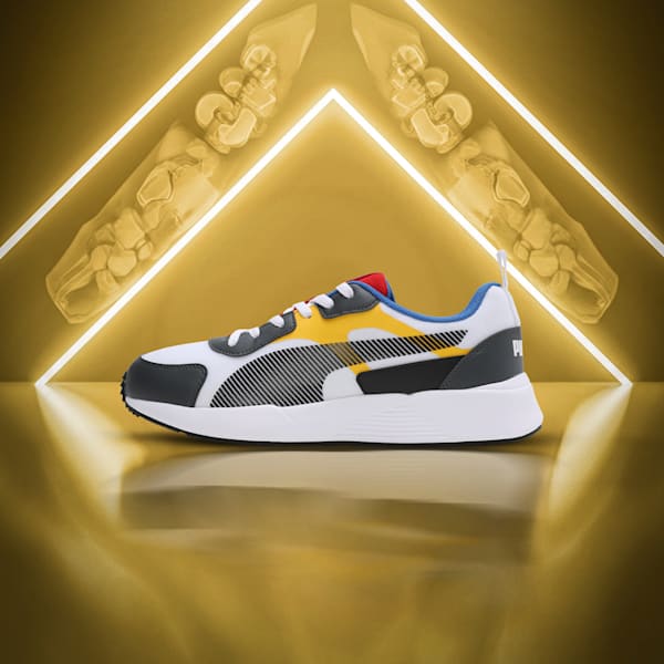 C-Block Men's Sneakers, PUMA Team Royal-High Risk Red-PUMA Black-Spectra Yellow, extralarge-IND