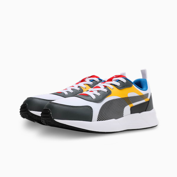 C-Block Men's Sneakers, PUMA Team Royal-High Risk Red-PUMA Black-Spectra Yellow, extralarge-IND