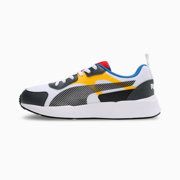C-Block Men's Sneakers, PUMA Team Royal-High Risk Red-PUMA Black-Spectra Yellow, extralarge-IND
