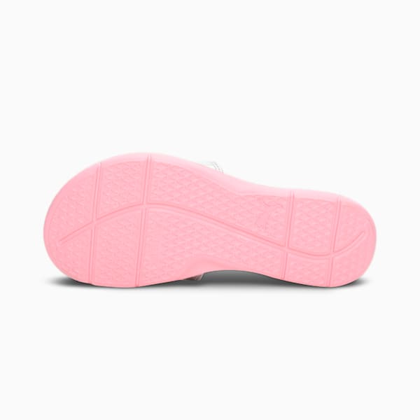 Silvia Women's Slides, Peony-Silver, extralarge-IND