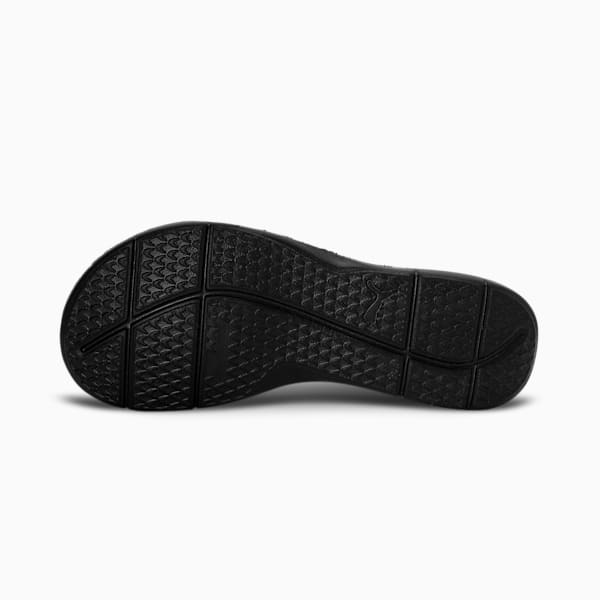 Silvia Women's Slides, PUMA Black-Silver, extralarge-IND