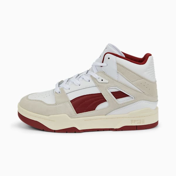 Slipstream Hi Heritage Sneakers, Puma White-Nimbus Cloud-Intense Red, extralarge-IND