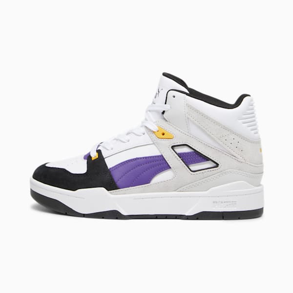 Slipstream Hi Heritage Unisex Sneakers, Puma White-Team Violet, extralarge-IND