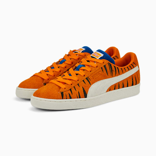 PUMA x FROSTED FLAKES Suede Sneakers, Flame Orange-Vaporous Gray