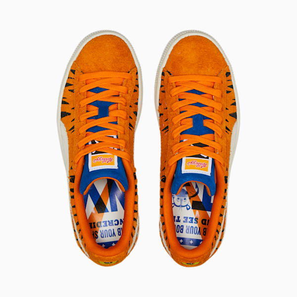 Puma suede orange kids best sale