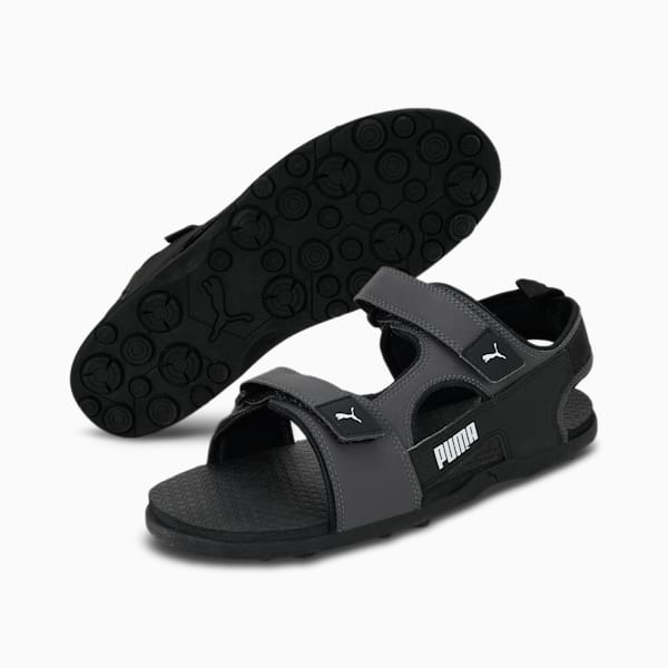 PUMA Outstretch V2 Men's Flip-Flops, Puma Black-Asphalt-Puma White, extralarge-IND