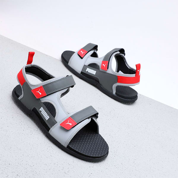 Outstretch V2 Men's Flip-Flops, Dark Shadow-Quarry-Burnt Red, extralarge-IND