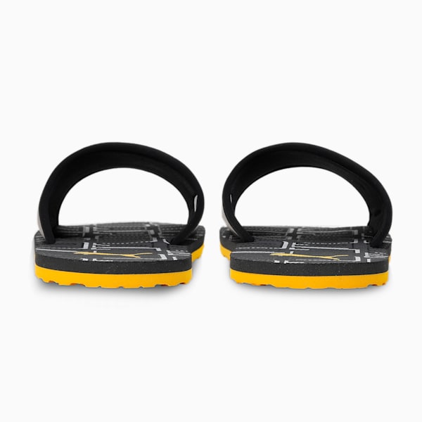 Stellar V6 Men's Slides, Ebony-Spectra Yellow-Puma Silver, extralarge-IND
