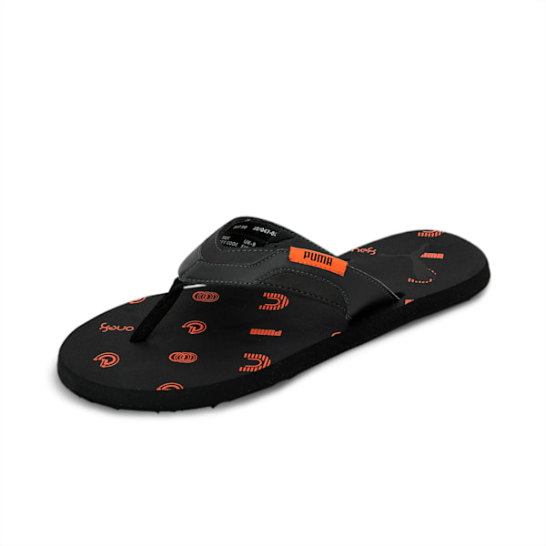 Breeze V7 one8 Men's Flip-Flops, CASTLEROCK-Deep Apricot-PUMA Black, extralarge-IND