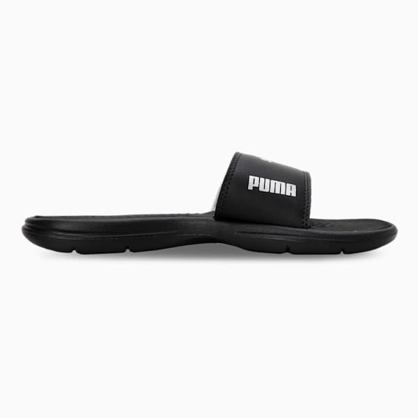 Silvia V3 Women's Slides, PUMA Black-PUMA Silver, extralarge-IND