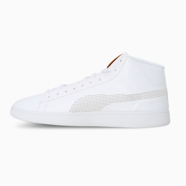 PUMA x one8 Smash Mid V3 Men's Sneakers, PUMA White-Puma Team Gold, extralarge-IND