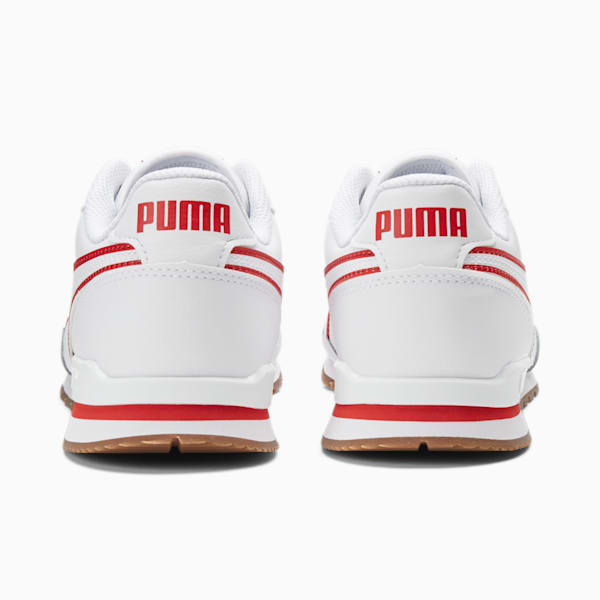 ST Runner v3 Bold Sneaker, Puma White-High Risk Red-Gum, extralarge